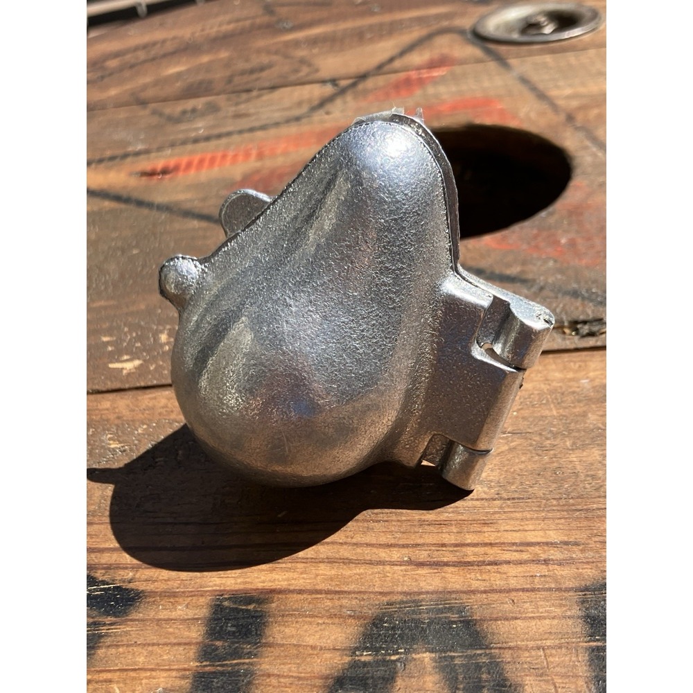 Vintage Aluminum Pear Chocolate Candy Mold Hinged 3D Soap Butter Mold New